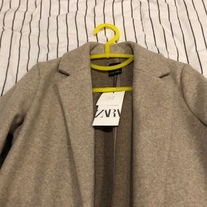 Zara beige coat NWT